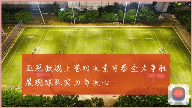 亚冠激战上港对决素可泰全力争胜展现球队实力与决心