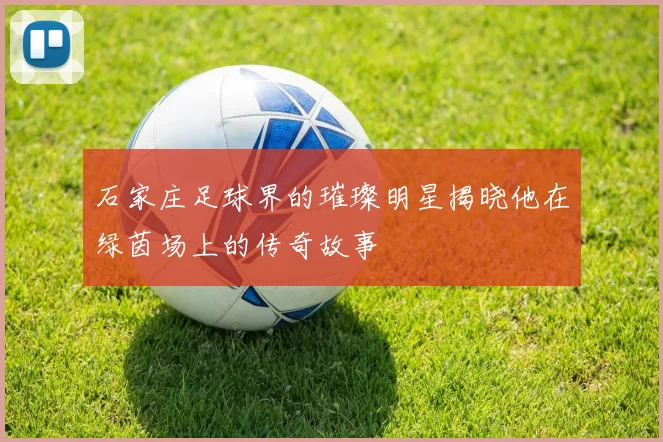 石家庄足球界的璀璨明星揭晓他在绿茵场上的传奇故事